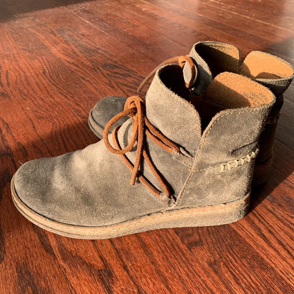 Suede booties